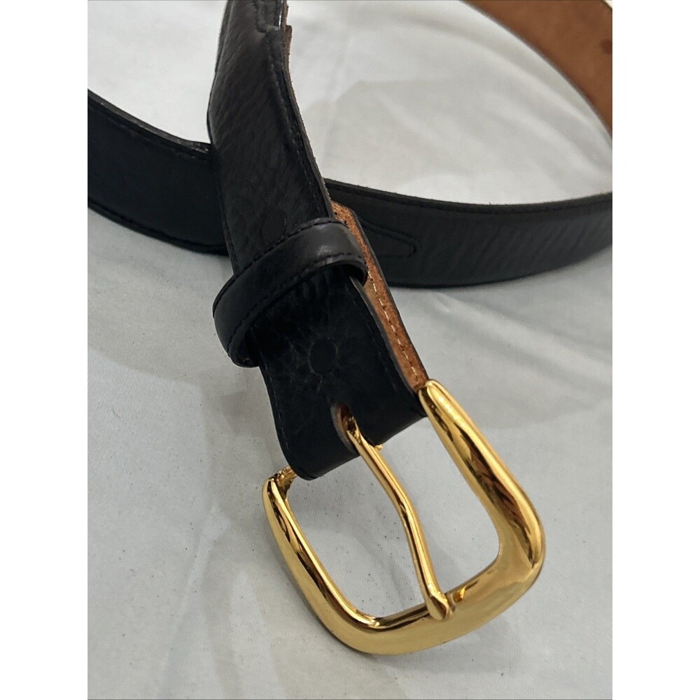 Silver Creek Classics Black Leather Belt Size 32